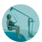 grua piscina circulo Grúa piscina